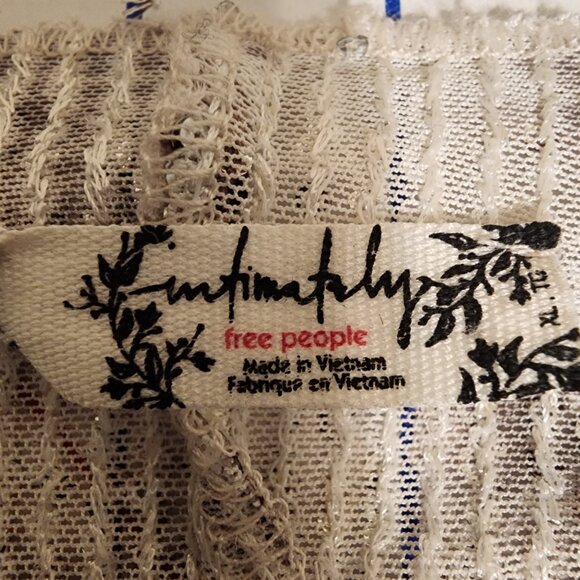 Free People Printed Gold Rush Long Sleeve Top NWOT XL - Picture 6 of 9